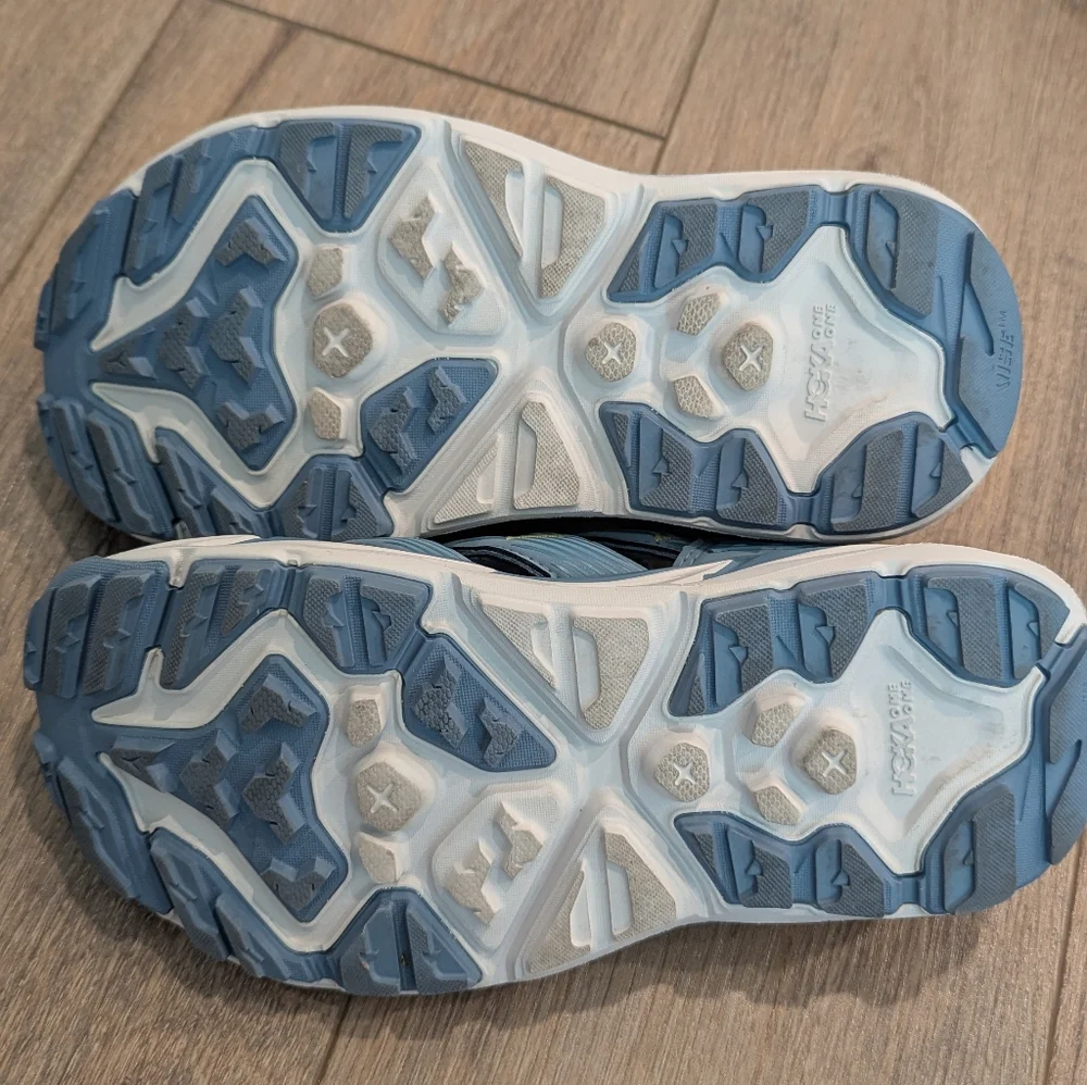 Hoka One One women Hopara 7.5 Blue Trail Hiking Sandals Water - Picture 8 of 10